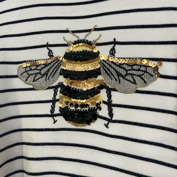 Girls kids Joules Size 7-8 long sleeve shirt with sequins - Picture 3 of 8